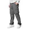 Pantaloni da uomo da jogging maschile Casual quattro stagioni Cargo colore puro multitasche dritto gioventù elegante streetwear Ropa Hombre