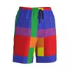 Shorts pour hommes Homme Board Colorblock Imprimer Y2K Funny Swim Trunks Géométrie Respirant Surf Tendance Plus Taille Plage