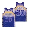 High School Basketball 15 Jermaine Cole Jersey Terry Sanford Shirt Uniform MARKE X 15 DREAMVILLE Teamfarbe Marineblau Schwarz Motiv HipHop College genäht Vintage