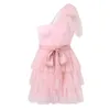 Casual Dresses European and American For Women 2024 Plus Size Style Sweet Bow Mini Dress Female Vintage Beach