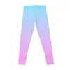 Actieve broek roze en turquoise Ombre legging joggersport voor dames