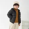 Пуховое пальто, осень-зима 2024, детская ветрозащитная водонепроницаемая верхняя одежда для мальчиков и девочек, ультралегкая куртка с капюшоном A3020