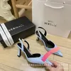 Latest Fashion Pink Patent Leather High-heeled Shoes Pointed Decorative Pump 11cm Dress Dinner Shoes Luxury Designer Sandals Dress heels wedding heels