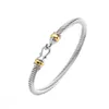 DY Twisted Bracelet Classic Luxury Bracelet Specially Designed for Female Designers Jewelry Bracelet Two tone Womens Titanium Steel Cable Bracelet Lover Bracelet