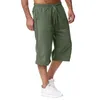 Pantaloni da uomo Primavera Estate Pantaloni sportivi in cotone Abbigliamento sportivo da jogging Uomo Casual Allentato Beach Jogger Capri Pantaloni uomo Y2k Vestiti Pantalones