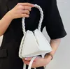 Sacs de soirée Sac Triangle de luxe Plié Design Marque Fourre-tout Tissé Corde Chaîne Téléphone Mobile Messager À Main Ruché Pétale Seau Femme