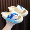 HBP Non-Brand Lovely Shark Pattern Slippers Child Bathroom Anti-skid Slippers Fashion Beach Shark Sandals Kids House Flats Shoes