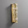 Wall Lamp All Copper Modern Luxury Crystal High-end Background Decoration Staircase Corridor Bedroom Bedside