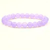 Strand Noble Trendy 8mm Crystal Stone Pärlor Armband 10 Stil för kvinnors handgjorda smycken Eleganta Pulseras Charms gåvor