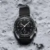 Wysokiej jakości bioceramiczna planeta księżycowe zegarki męskie pełne funkcje Chronograf Chronograph Mission to Mercury 42 mm luksusowy zegarek 2603