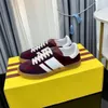 2024 nieuwe Designer G Joint Wales Bonner Platform Casual Schoenen Heren Dames Trainingssneakers Indoor Suède Lage Top Leer Roze Glow Vegan Wit Golftrainers Gum rmp