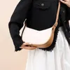 Bolsas de ombro sólida cor de couro pu para mulheres grande capacidade de viagem crossbody feminino meia lua cinto saco senhoras diariamente rua fanny packs