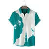 Camisas casuales para hombres Mezquitas musulmanas islámicas Impresión digital Camisa con botones de manga corta Resort de verano Vacaciones Vacaciones Ropa para hombres