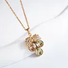 Kryształ z Austrii Trendy Women Naszyjnik dla damskich biżuterii przy imprezie moda w stylu Koreański luksus wisior bijoux prezenty 240311