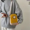 Bag Cartoon Bear Embroidery Shoulder Nylon Women's Shopping Crossbody Phone With Adjustable Strap