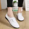 Casual Shoes Designer Cross Tied Women's Loafers Genuine Leather Flats Women Fashion Female