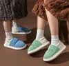 Pantofole Invernali Donna Uomo Stivali Caldo Peluche Cotone Indoor Outdoor Casa Antiscivolo Suola Spessa Scarpe Pelose Per Coppie