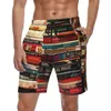 Herenshorts Bibliotheekboeken Gym Zomer Hout Kaartprint Sportkleding Strand Korte broek Heren Sneldrogend Casual Oversize zwembroek