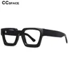 54290 Hochwertige Acetat-Rahmenbrille, Vintage-Quadrat-Markendesign-Brille, CCspace De Grau 240313