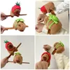 Link Bracelets Lovely Kawaii Capybara Animal Slap Snap Wrap Wristband Bracelet Plush Hand Ring Kid Toys Birthday Present