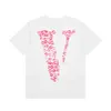 VLONE Tshirt New Brand tessuto in cotone lycra Camicie stampate con O-collo per uomo e donna T-shirt in cotone Casual manica corta Tendenza moda classica per camicia da uomo 6219