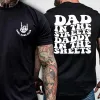 T-shirts pappa på gatorna, pappa i lakan, mäns roliga t-shirt, fars dag, humor närvarande, grafisk trendig pappa, t-shirt