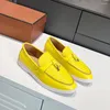 Casual Schuhe Italien Leder Loafer Für Frauen Flache 2024 Designer Luxus Golf Marke Mocasines Walking Trendy Weibliche Große Größe