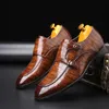 HBP Non-marque meilleure qualité haute qualité à la main peau de Crocodile conception hommes chaussures habillées respirant sans lacet mocassins hommes chaussures