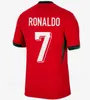 2024 Euro Kupa Portuguesa Portekiz Futbol Formaları Ronaldo Joao Felix Pepe Bermardo B.Fernandes Camisa de Futebol 24 25 J.Moutinho Futbol Gömlek Erkek Çocuklar Çocuk Kiti Kadınlar DI DI