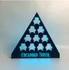 Cocabomb Tower Mini -flaskor Display LED Pyramid Alkohol Spirits Miniature Glorifier Drink Testing Serving Tray Wine Presenter