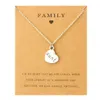 Aunt Sister Uncle Pendants Chain Necklaces Grandma Grandpa Family Mom Daughter Dad Father Brother Son Fashion Jewelry Love Gift260F