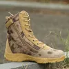 Sapatos de fitness bota militar dos homens ao ar livre à prova dwaterproof água camo combate tático botas do deserto ultraleve respirável antiderrapante escalada caminhadas alta