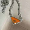 Ketting Designer Heren Hanger Sieraden Kettingen Omgekeerde Driehoek Mode voor Vrouw Ontwerpers Merk Sieraden Dames Trendy Persoonlijkheid