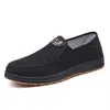 Mens breathable board shoes middle-aged and elderly casual slip-on work shoes mens elastic sole cloth shoes