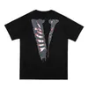 Vlone T-shirt Big "V" Tshirt Men's / Women's Couples Casual Fashion Trend High Street Loose Hip-Hop100% Cotton Printed Round Neck Shirt US Size S-XL 1706