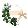 Decoratieve bloemen Eid Al-Fitr groene slinger letters moslim vasten decoratie islamitische huisdeur hanger