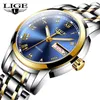 Montres-bracelets LIGE Femmes Montre Simple Quartz Lady Étanche Montre-Bracelet Femme Mode Casual Montres Horloge