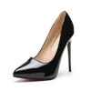 Dress Shoes 2024 Women Pointed Toe Pumps Patent Leather High Heels Boat Wedding Zapatos Mujer Blue White