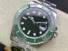 Czyste fabryczne męskie zegarek Super Quality 41 mm zielona ramka ceramiczna zupełnie nowe zegarki 904L Stal Cal 3235 Mocowanie mechaniczne automat269h