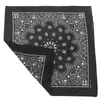 Bandanas imprimé foulard hommes Bandana bandeau coton Hip Hop motif équitation noir