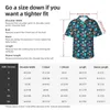 Men's Casual Shirts Nordic Style Shirt Rust Fall Floral Cool Hawaii Mens Short-Sleeved Beach Street Graphic Oversized Blouses