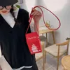 Schoudertassen Chinese Toren Afdrukken Doos Voor Vrouwen Mode Cartoon Crossbody Tas Klein Meisje