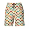 Men's Shorts Pet Dog Print Gym Summer Cartoon Animal Y2K Funny Beach Man Sportswear Quick Drying Printed Trunks