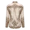 Women's Blouses Fashion Shirt Blouse Casual Long Sleeve Stamping Button Cardigan Tops Korean Harjauku Fall Elegance