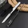 Heretic Cleric II OTF Automatisk kniv 3.937 "D2 stålblad, aluminiumlegering + skum patchhandtag, camping utomhusverktyg EDC Pocket Knives Tactical Combat Self-Defense Knifes