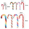 Christmas Decorations 2024 Vertical Pattern Crutch Candy DIY Phone Case Stationery Box Decoration Refrigerator Party