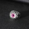 Creative Halloween Devils Eye 14K White Gold Rings For Women Jewelry Sets Mens Ring Punk Hip Hop Style Accessories Gift