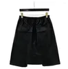 Shorts pour hommes Hommes Casual Harem Gothic Vêtements Summer Solid Pantalon de survêtement High Street Noir Court