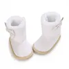 Boots MALCIKLO Born Baby Girl Ankle Bow Winter Snow Warm Walking Shoes For Toddler Infant