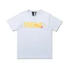 Vlone T-shirt Big "V" Tshirt Men's / Women's Couples Casual Fashion Trend High Street Loose Hip-Hop100% Cotton Printed Round Neck Shirt US Size S-XL 1572